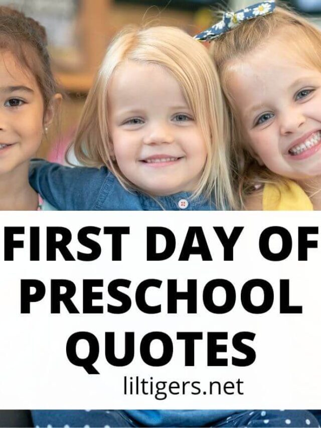 Happy First Day of Preschool Quotes & Sayings