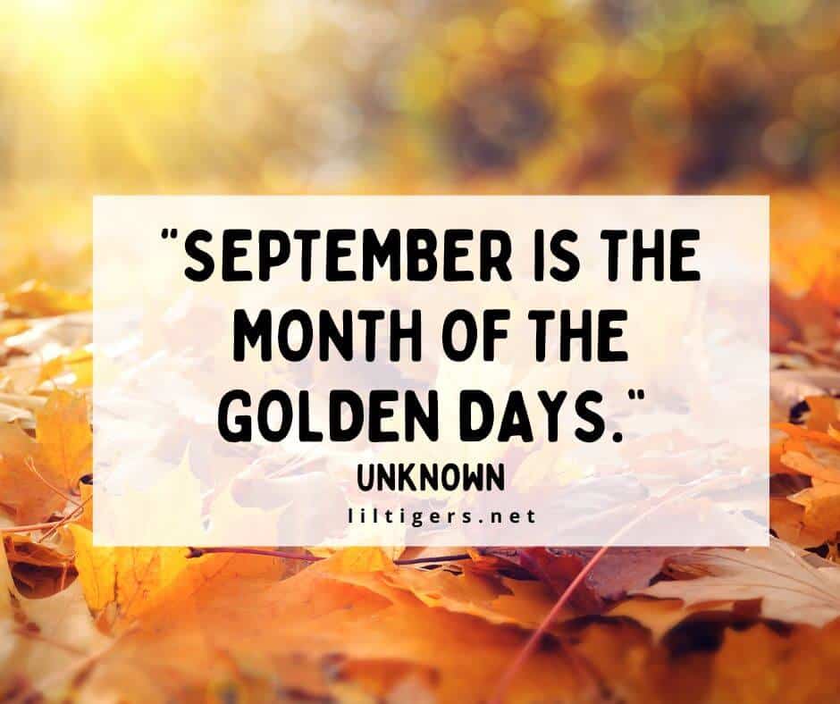 September Quotes inspirational