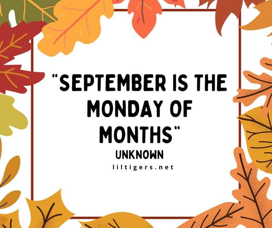 Funny September Quotes for kids