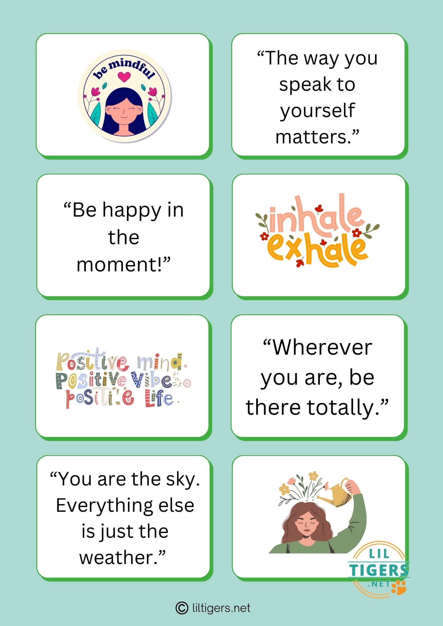 Free Printable Mindfulness Quotes for Kids