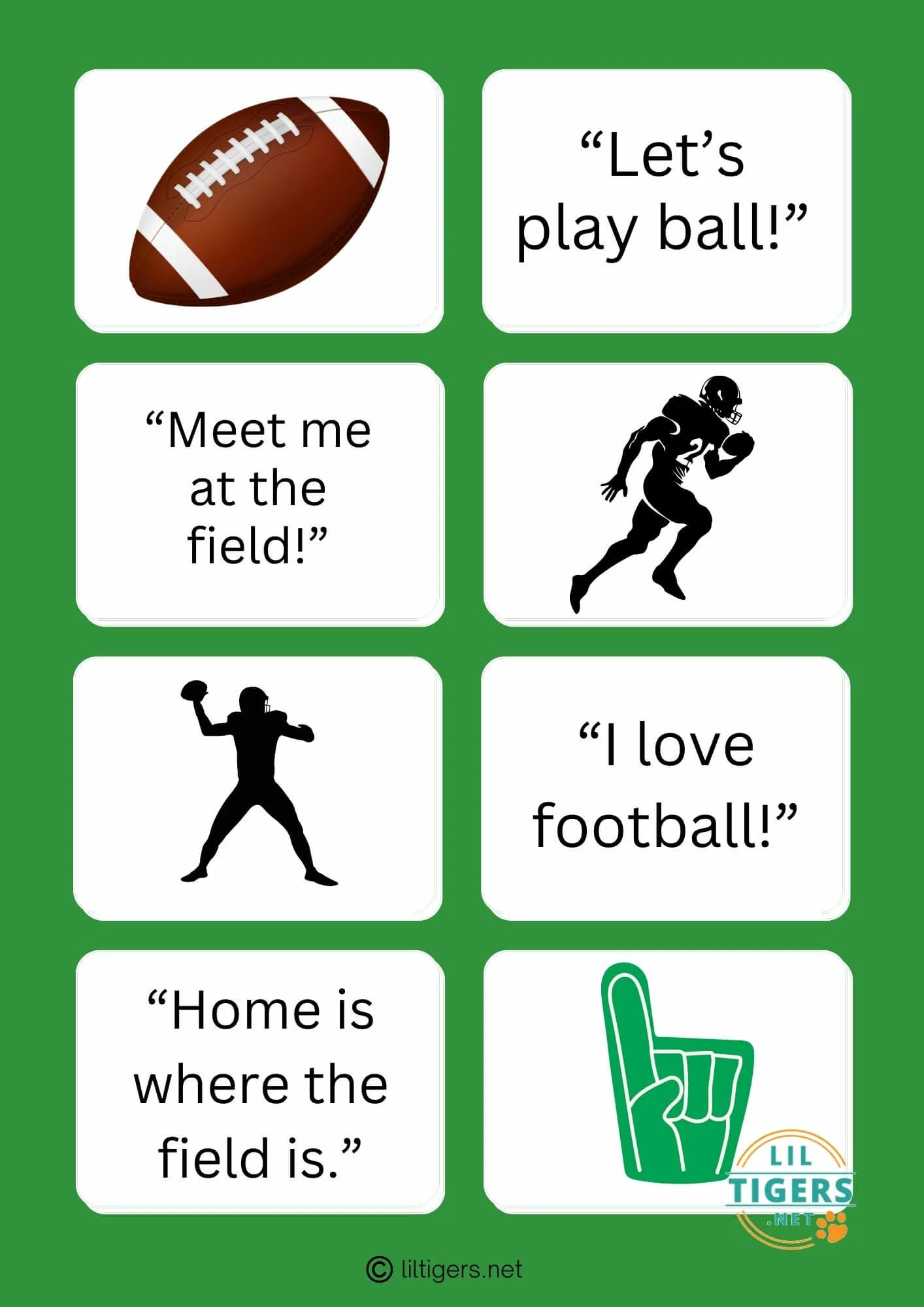 Free Printable Football Quotes for Kids