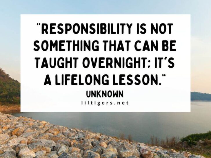 fun responsibility quotes for kids