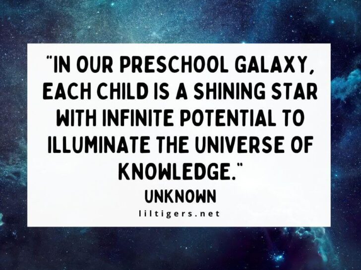 Space Quotes for preschoolers